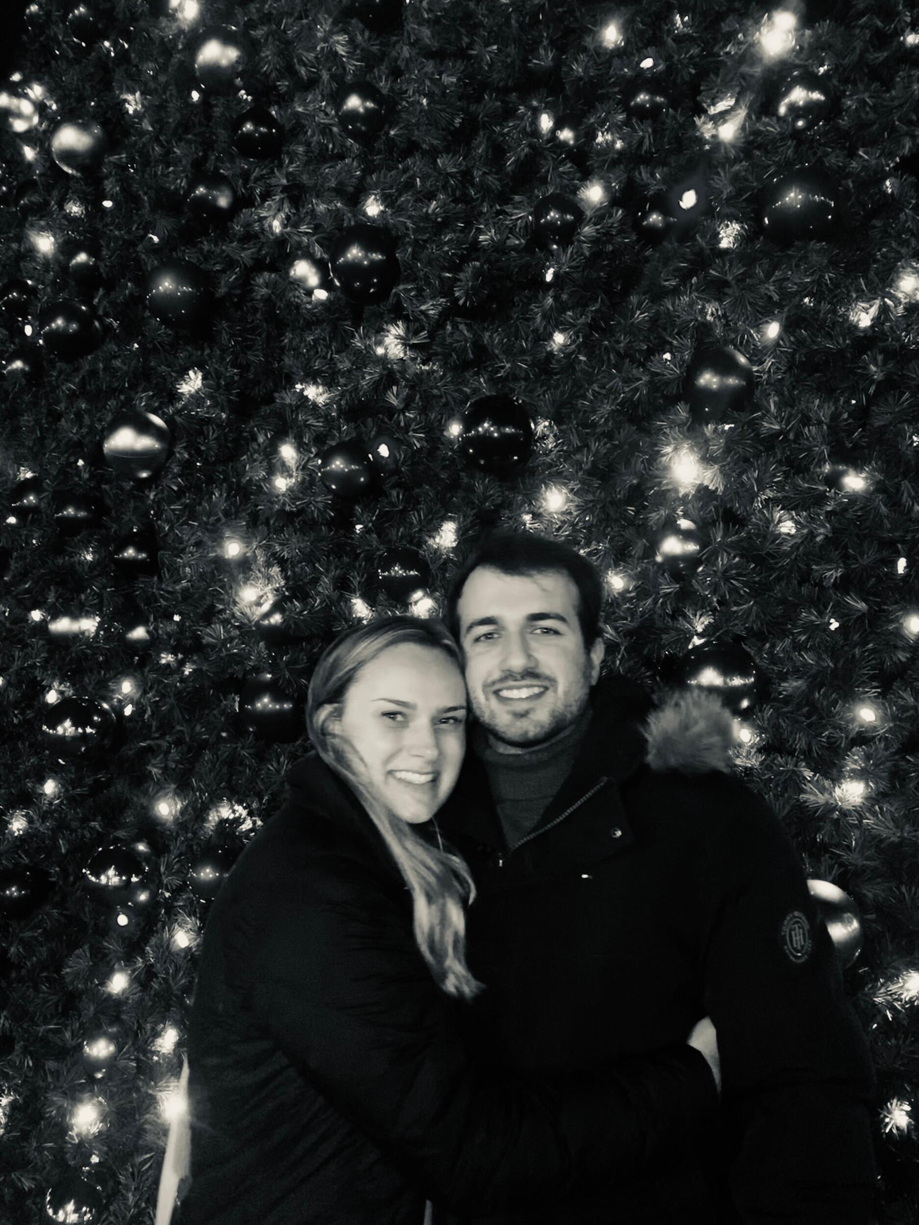 Our first photo together.