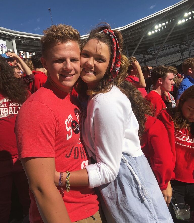 Johnnie Football game! Alyssa's sophomore year and Noah's senior year.