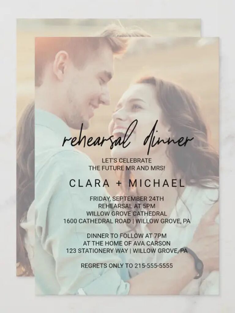 Customizable blur photo with personalized couple's names