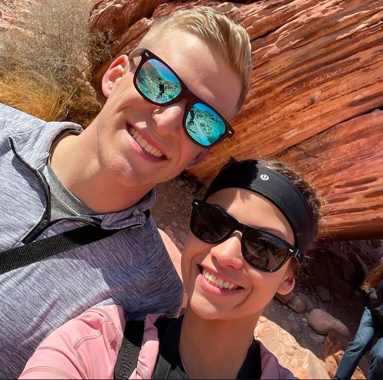 Nick and Teya loved traveling so much they decided to drive to and from Vegas 3 times, where they also discovered Rosie's love for hiking the mountains. 