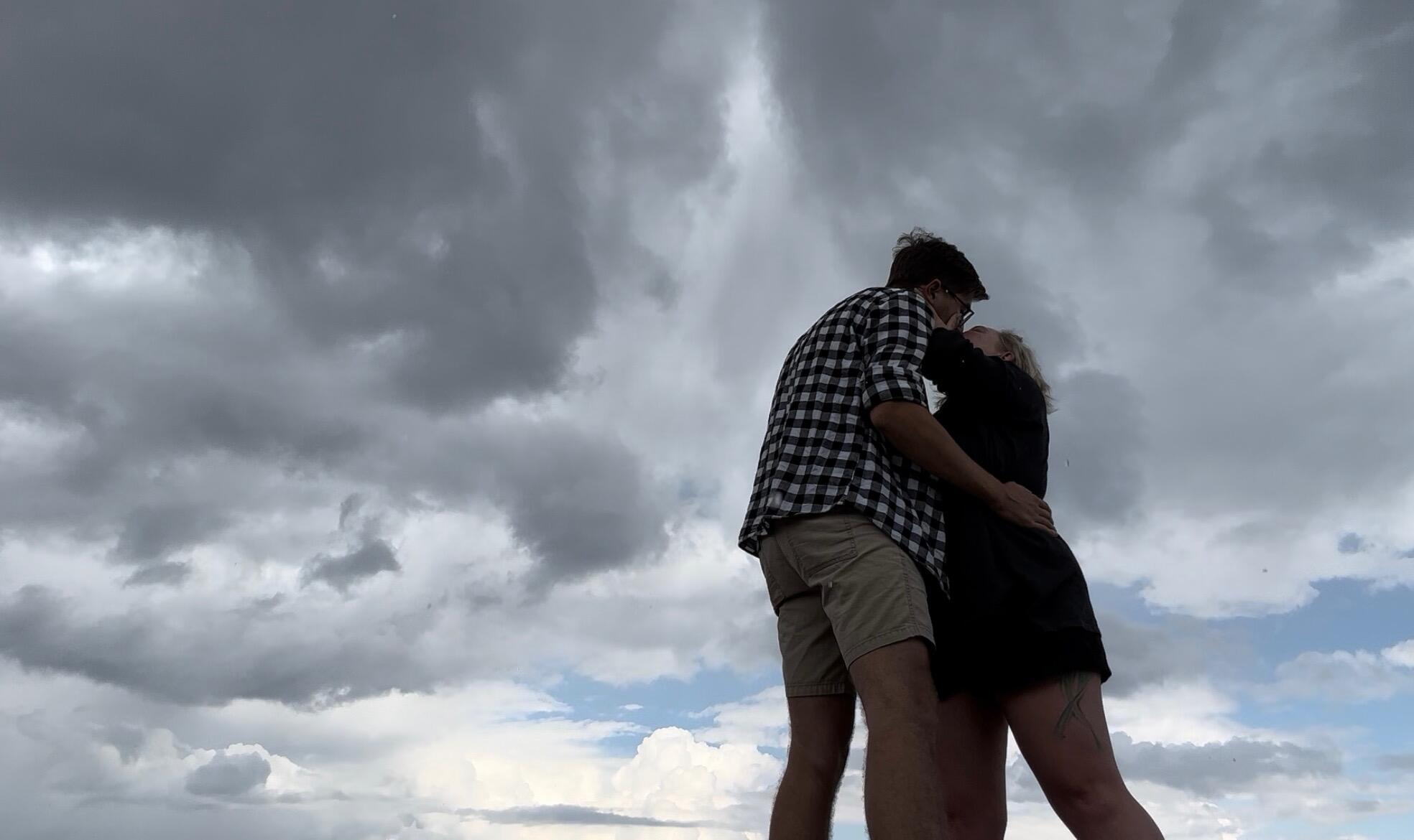 It began raining at this exact moment.