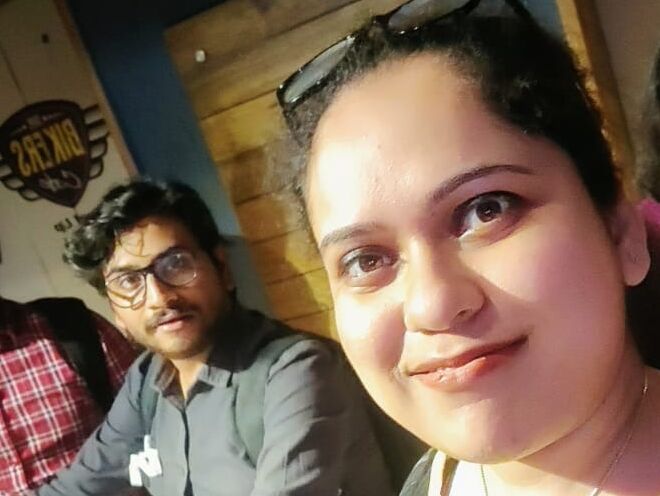 First Meet: In the midst of the pandemic, we first met virtually during our MBA classes, bonding over shared lectures and late-night discussions. What started as a digital connection soon blossomed into something beautiful when we met in person after the first semester break.