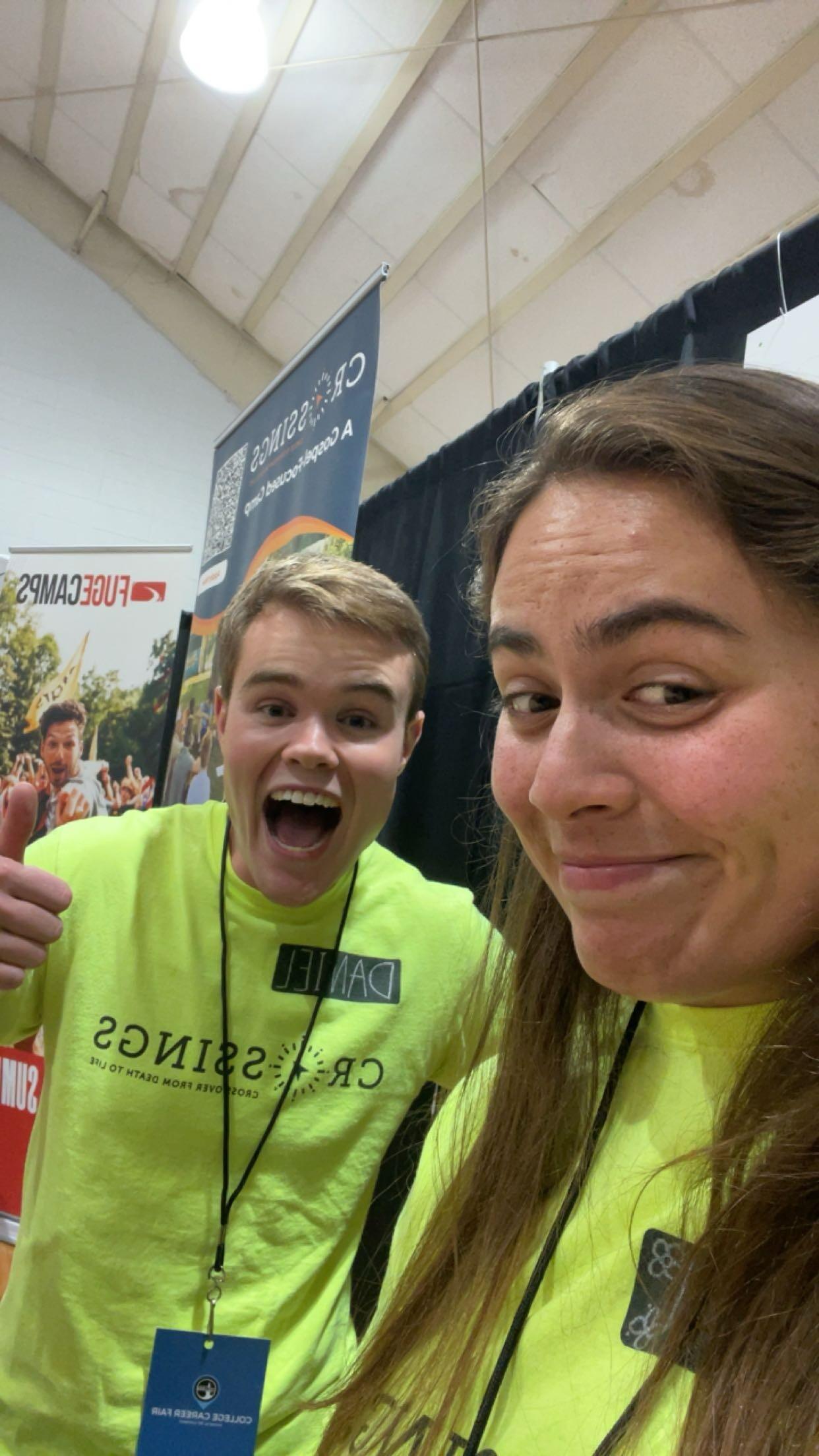 It wasn't until they tabled at a career fair through a strange turn of events that Daniel got Autumn's number, and the two at least saw each other as friends.