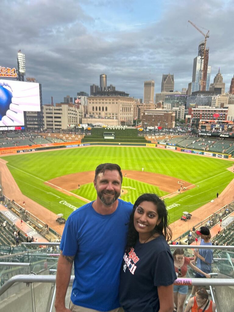 We attended the Tigers game together!