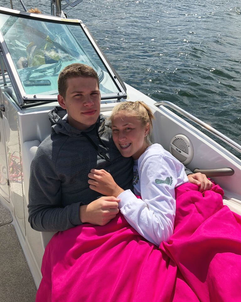 Cody's first trip to Okoboji- the first of many summers here together!