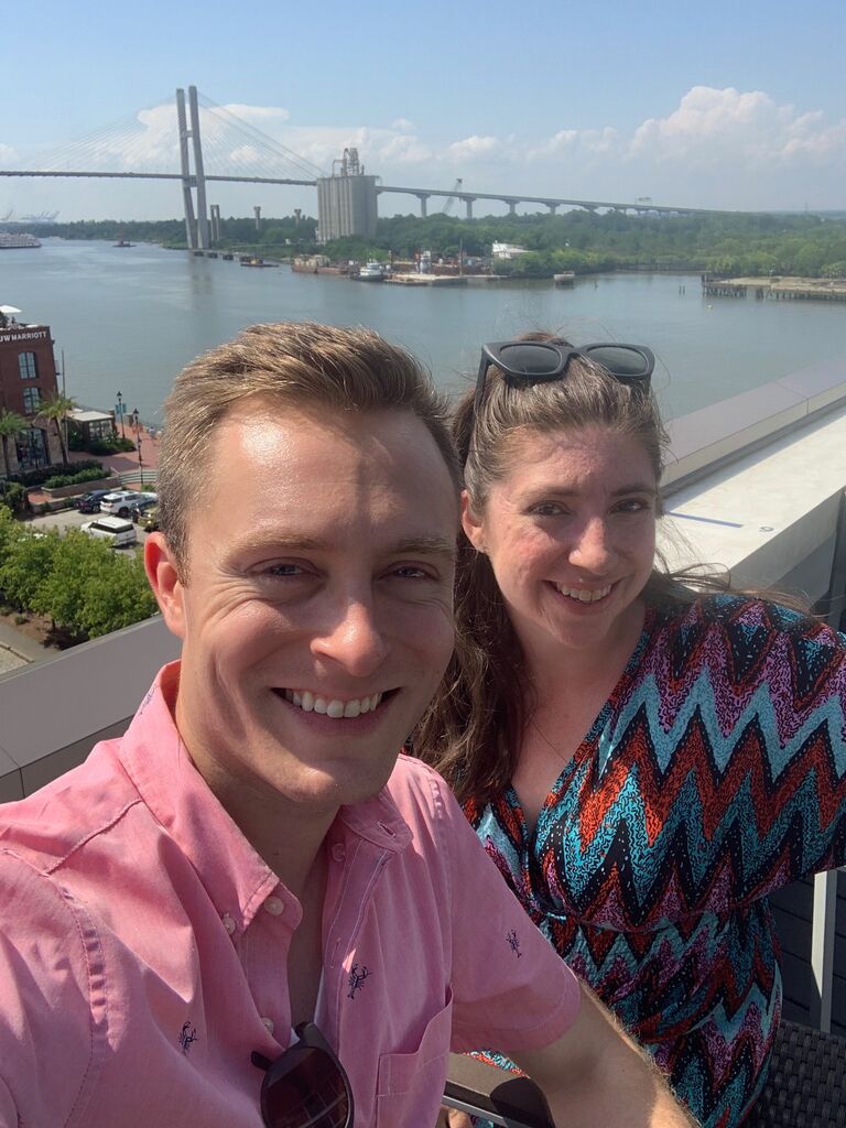 Savannah, GA vacation. Rooftop bars and sunburnt skin!