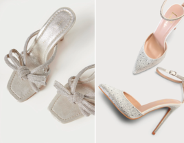 sparkly wedding shoes for bride