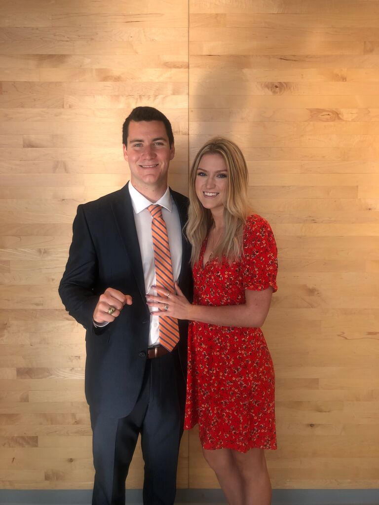 We dated all through college, despite being states apart.