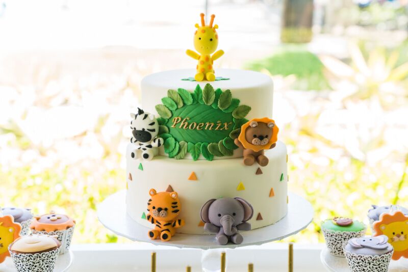 Safari birthday cake safari themed birthday party idea