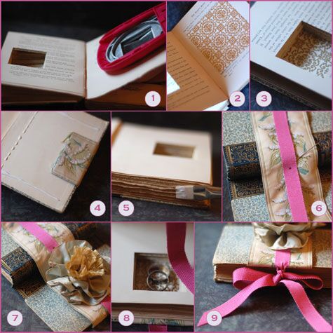 DIY Book Ring Bearer Box - DIY Weddings - Ring Bearer Ideas