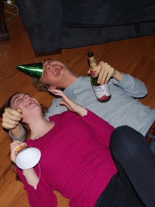 First New Years (don't worry it's juice)