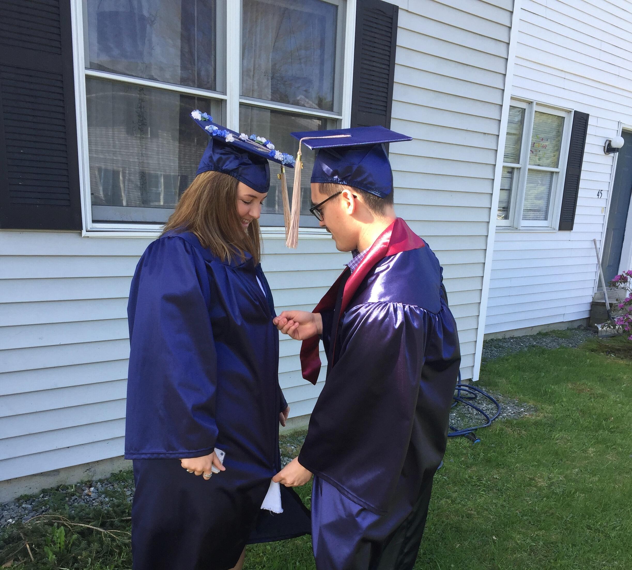College graduation day - Go Black Bears! 