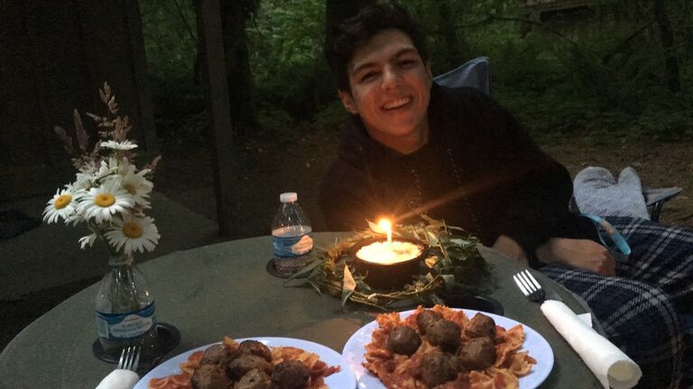Camped at Rasar State Park to celebrate Justin's bday. This would also become the location of our engagement photos and a favorite summer spot for us. 