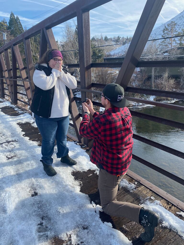 On December 18th, Steven took me out to take some cute photos. Little did I know, but I turned around and he was proposing! One of the easiest "yes'" I have said in my life.