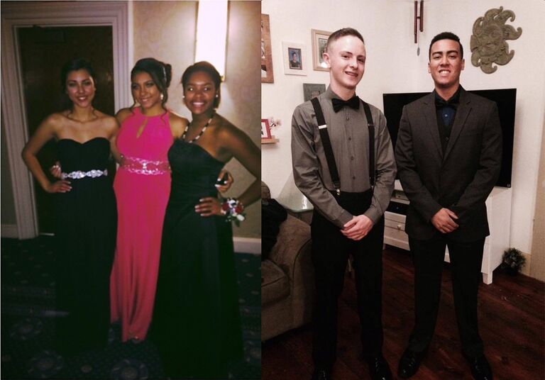 They share their first dance at the LHS Harvest Dance and exchange phone numbers that same night.