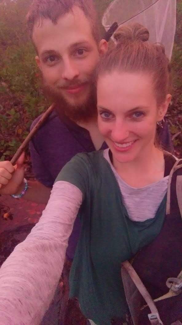 Brendan received a Fulbright Scholarship to study dragonflies in Borneo, so he moved back to Indonesia after we lived apart for a year. Apparently we didn't take many photos together during this time to document our adventures, or only slightly crazed ones like this! We enjoyed lots of dragonfly surveys, orangutan sightings, and snorkeling sessions when we had time to visit other areas of Indonesia. We also raised three kittens together, which solidified our love of cat friends!