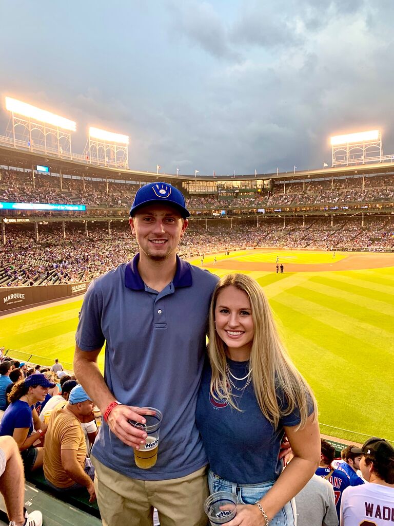 Alli and Michael love living in Chicago and catching Cubs v. Brewers games at Wrigley whenever possible. 