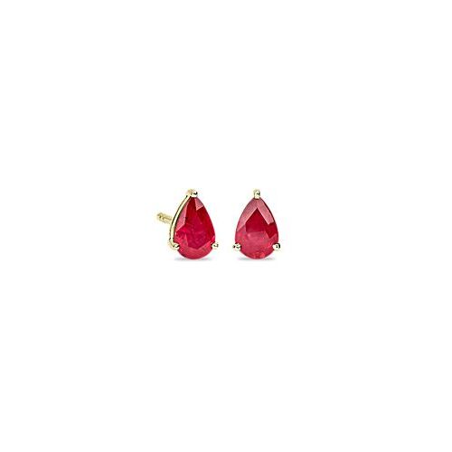 Ruby teardrop earrings 40th wedding anniversary