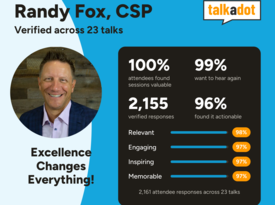 Motivational High Energy Speaker Randy Fox, CSP - Motivational Speaker - Chicago, IL - Hero Gallery 3