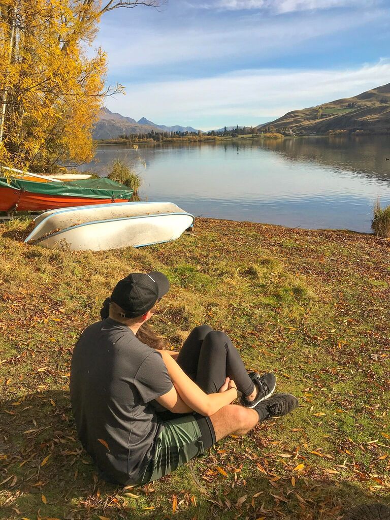 Lake Hayes. Mayhew family trip to Queenstown.