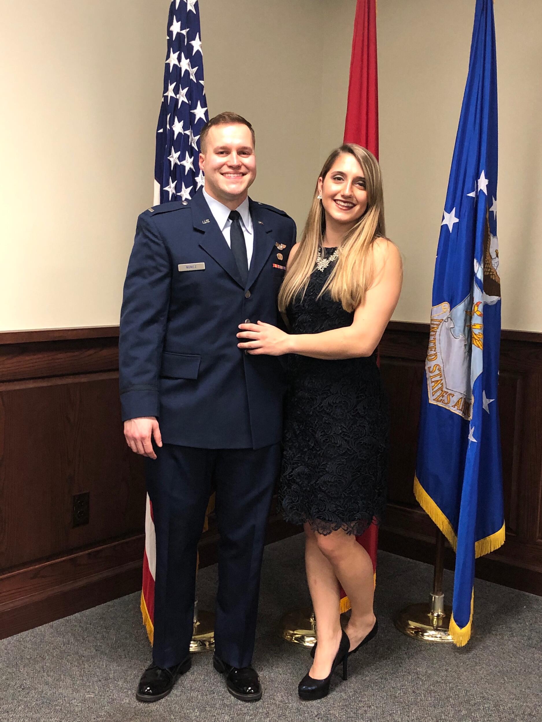 When Nick got his wings! Marisa and Nick celebrated in San Antonio with Nick's family.