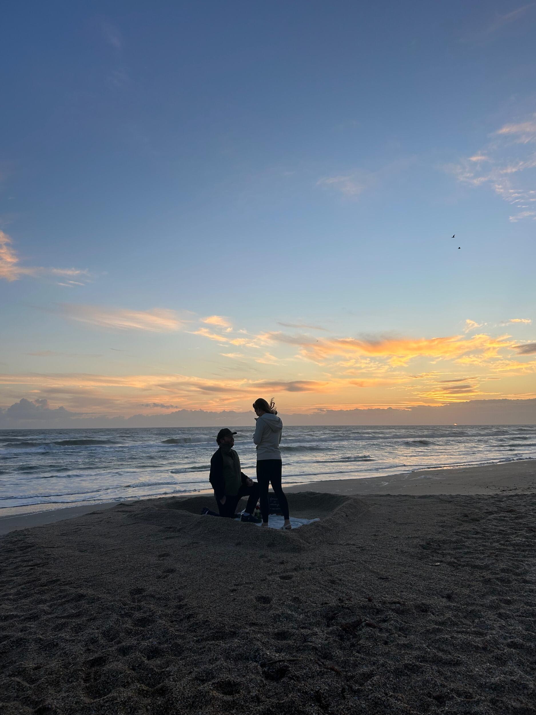 NSB sunrises became a little extra special! WE GOT ENGAGED!