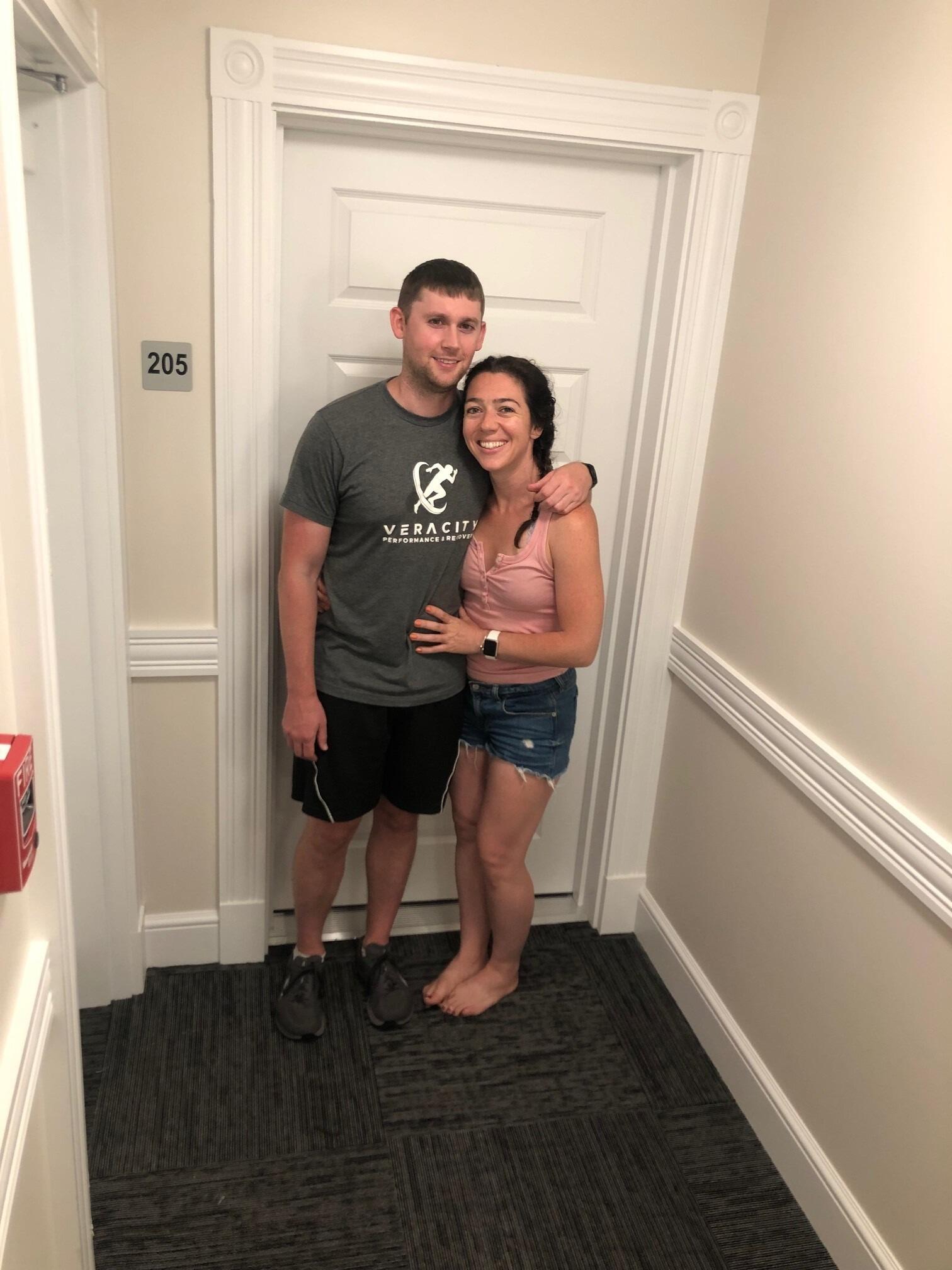 We finally offically move in together!  Our first "home" together was in Framingham, MA.