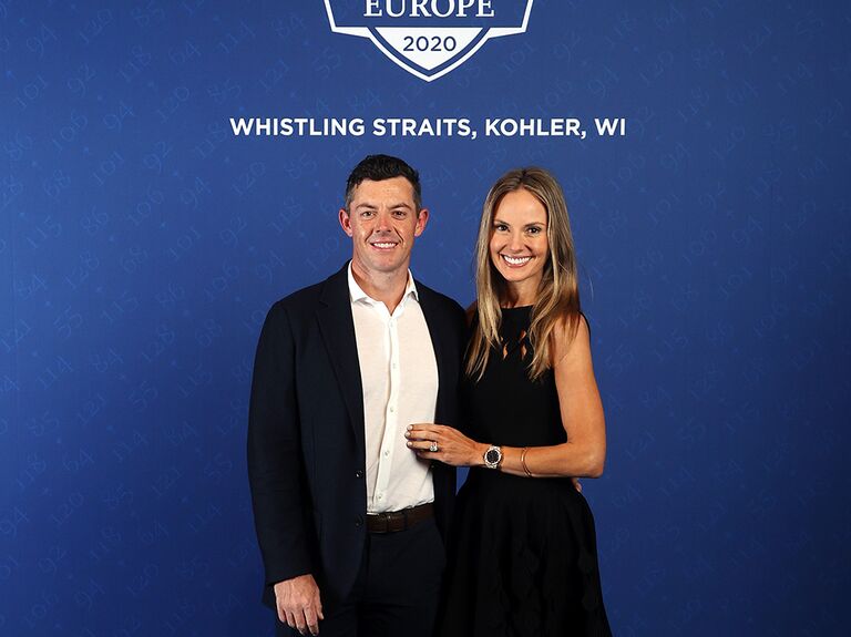 Rory McIlroy and Erica Stoll at an event