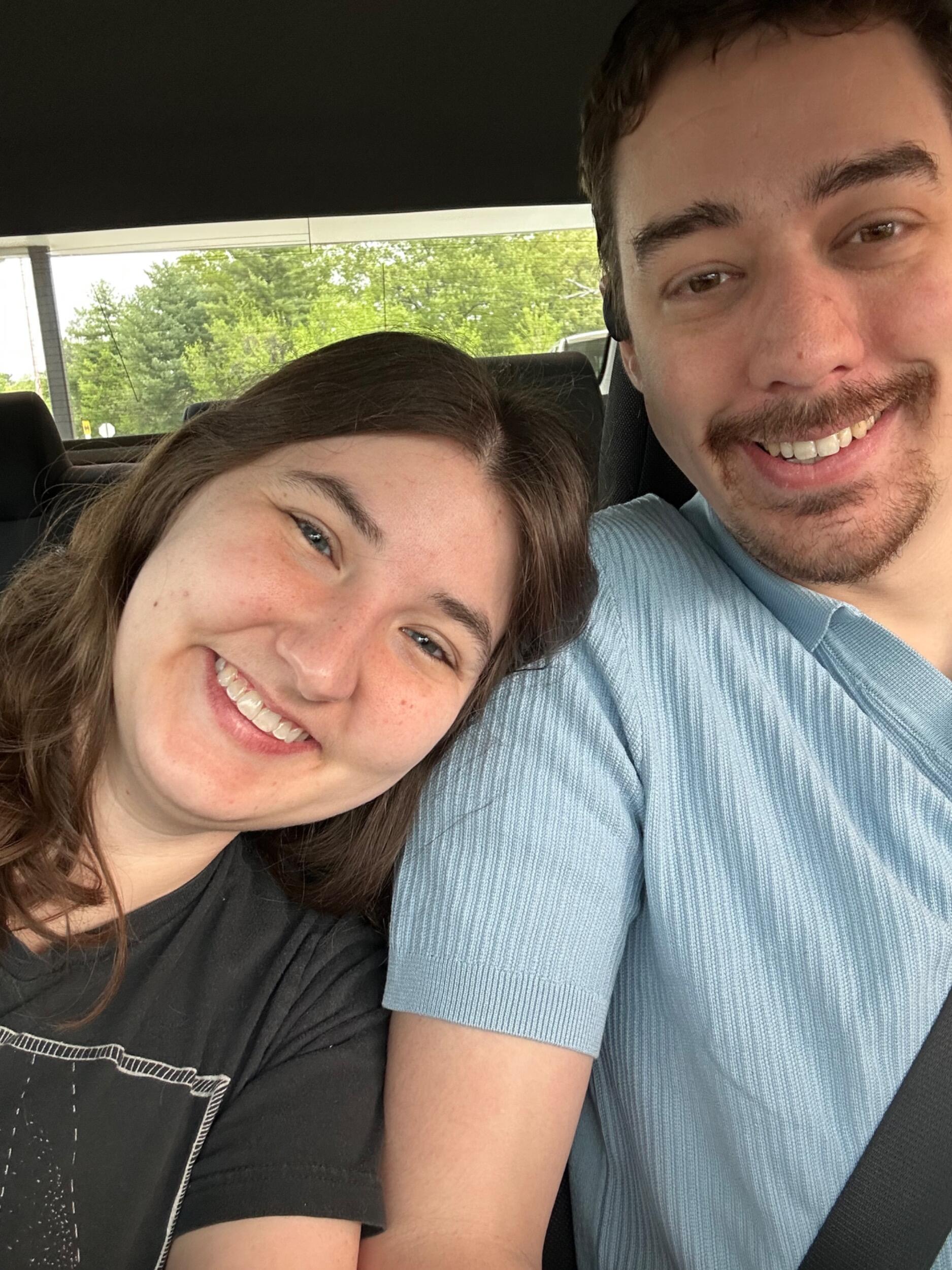 On the way to visit Kayla’s family in Texas for Easter!