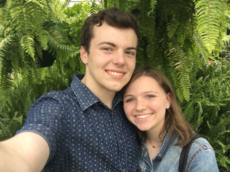 Our first whole year dating together! We were so young looking back! 