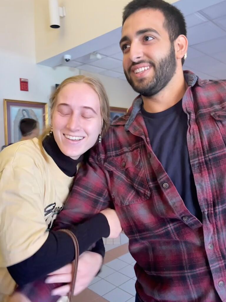 Not long after Samantha moved, Joel surprised her in Nashville. Love has no distance :)
