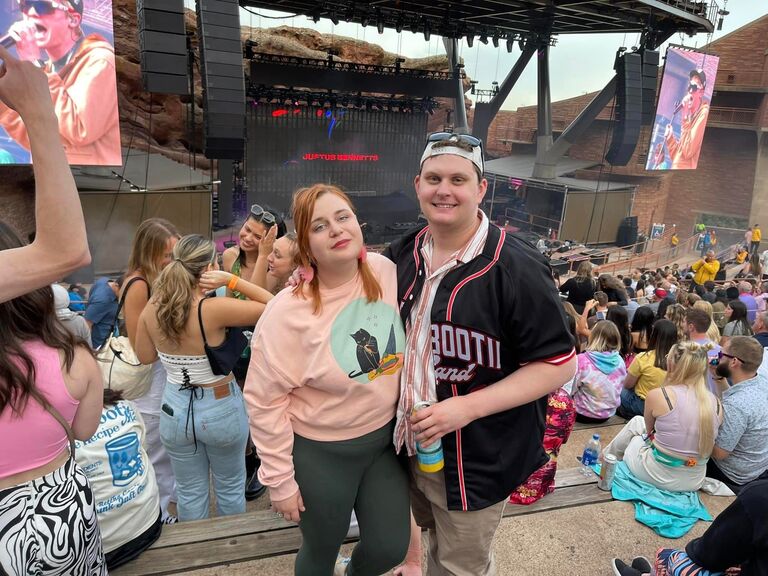 And again sharing music(Two Friends) together at the gorgeous Red Rocks Amphitheater :). Morrison, CO.
