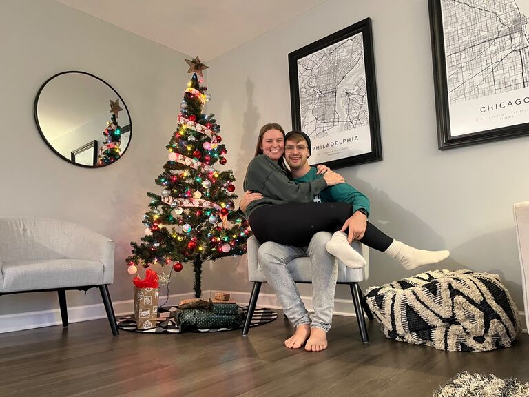 Fiancés on Christmas Eve Eve!