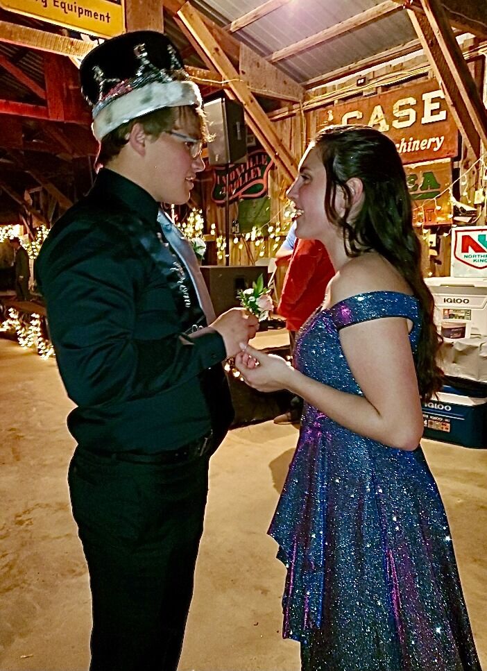 Our first prom! Colin was "Promcoming" King.