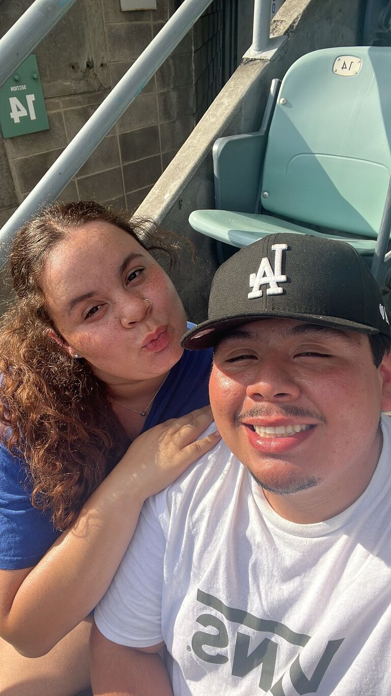 First Dodger game together