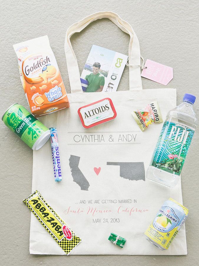 wedding hotel goodie bag ideas