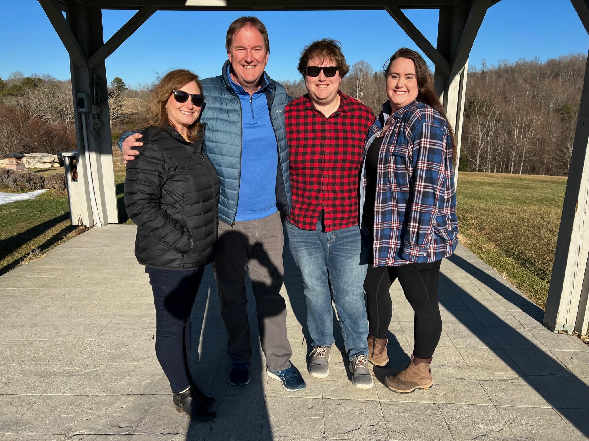 We celebrated Brett's 28th birthday with a surprise party then we went to a winery!