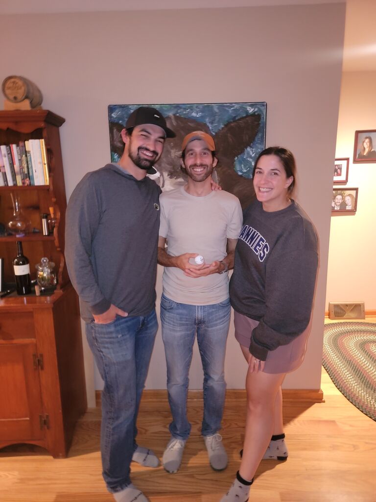 The night we asked Trevor to marry us :)