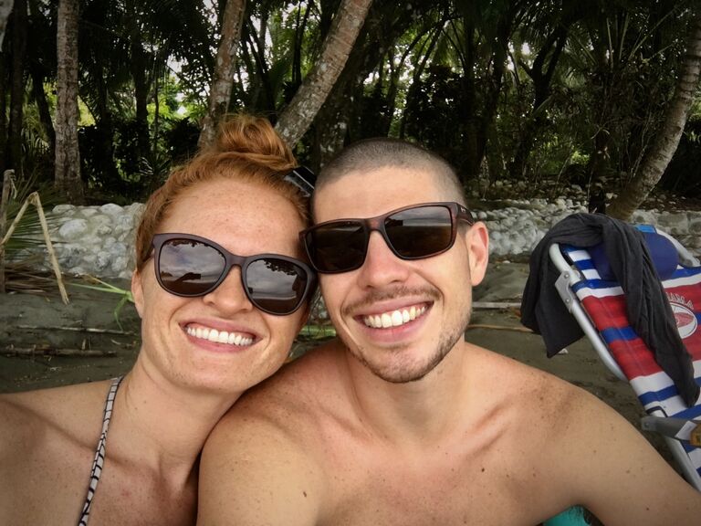 For the next several years, we spent our time between Costa Rica and the USA. Here we are at Matapalo in the Osa Penisula, where we lived for 2 years at a lodge called Tumbo de las Olas. Felipe worked as a chef and Brittany was a homeschool teacher for the kids living on the property. 