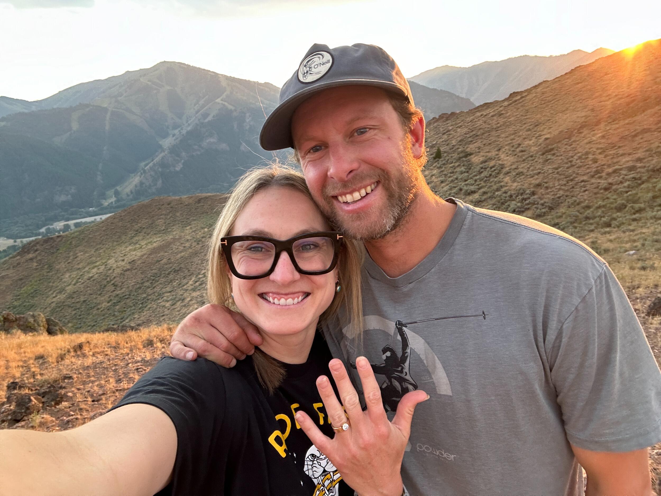 Danny proposed on top of Dollar mountain!