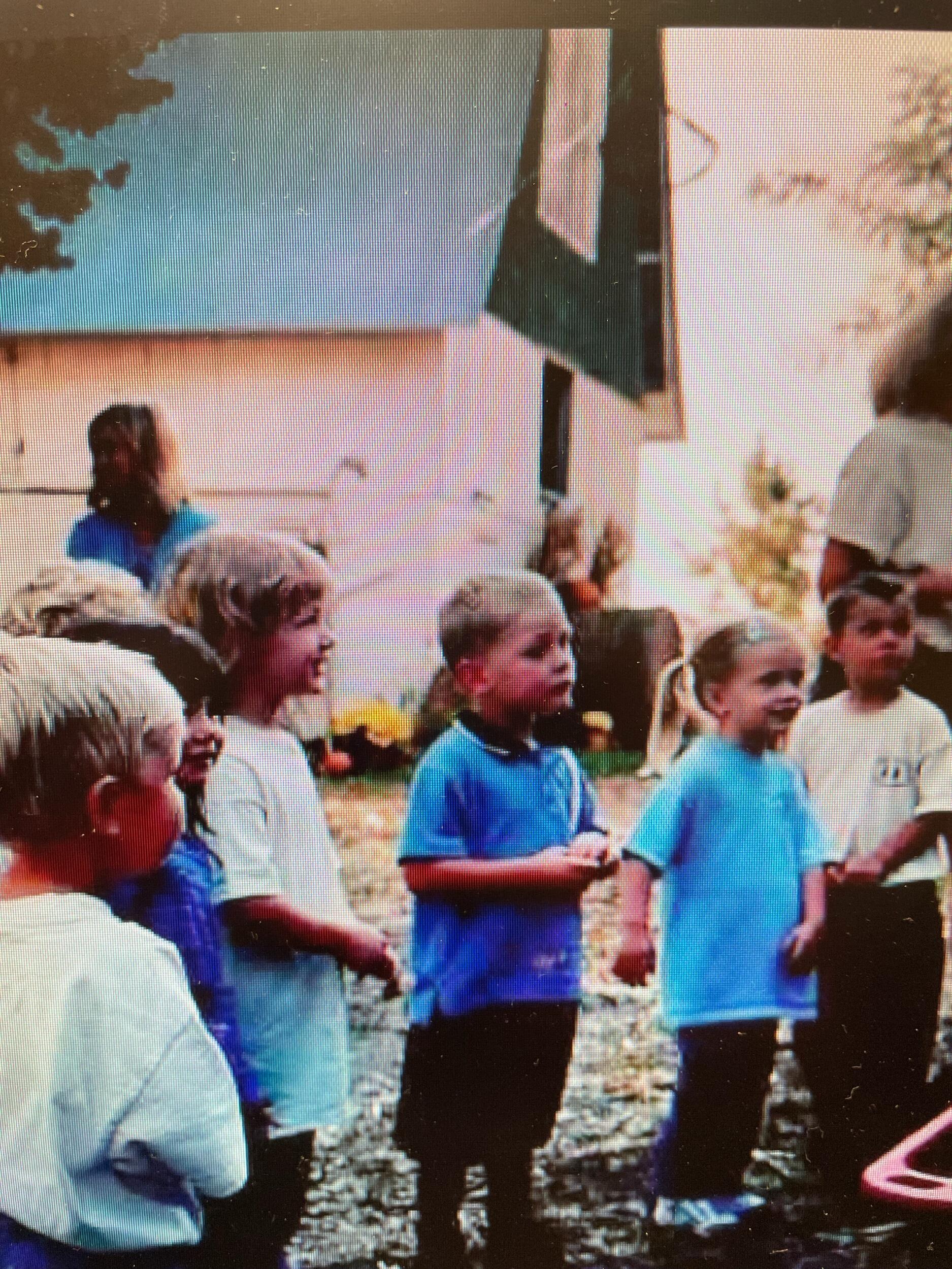 At the pickin' patch in preschool 
