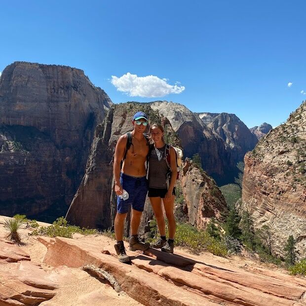 Graduating during a pandemic and global hiring freeze, we made the most of our time by driving Chris's Rav4 across the country on a three-week national park road trip. We drove 7,300 miles through 23 states and 13 national parks — all while sleeping in a tent every night. 