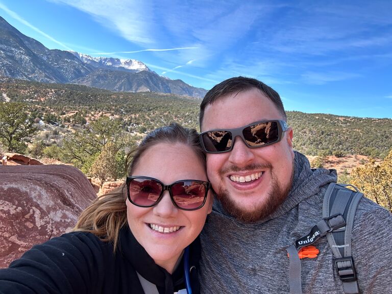 Garden of the Gods and Pikes Peak.