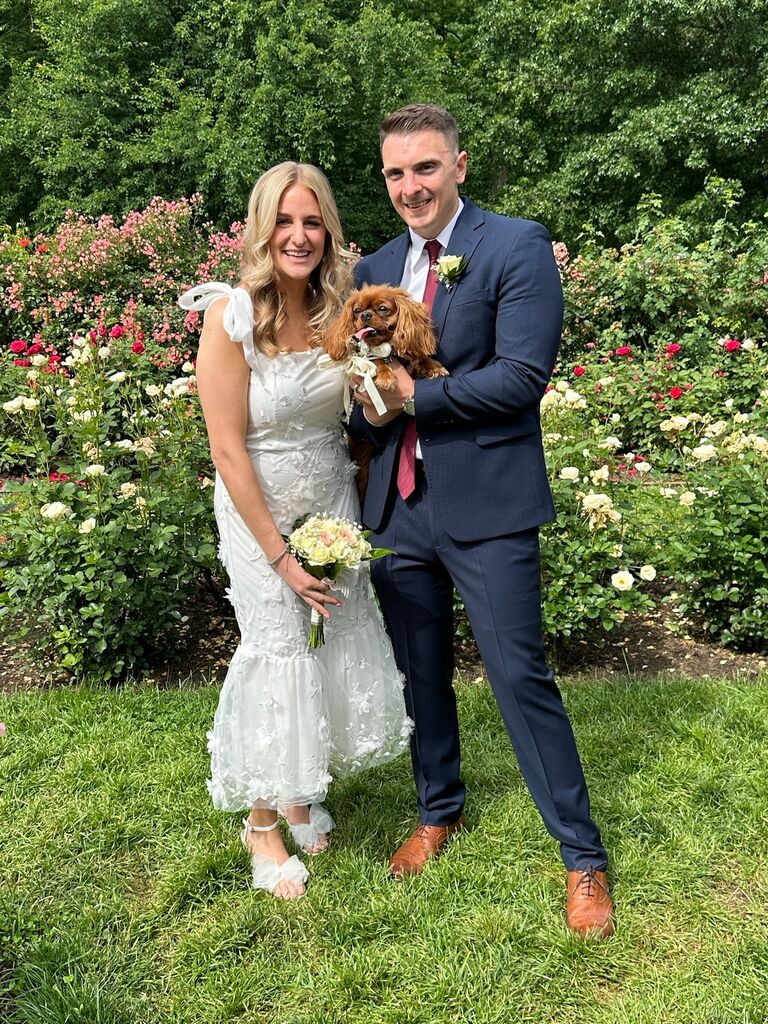 The day we said ‘I do’ with our immediate families in Arlington, VA. 🌹 Planned in just six days — because when you know, you know (and we thrive under pressure!)  We can't wait to celebrate again with everyone we love! 🎉