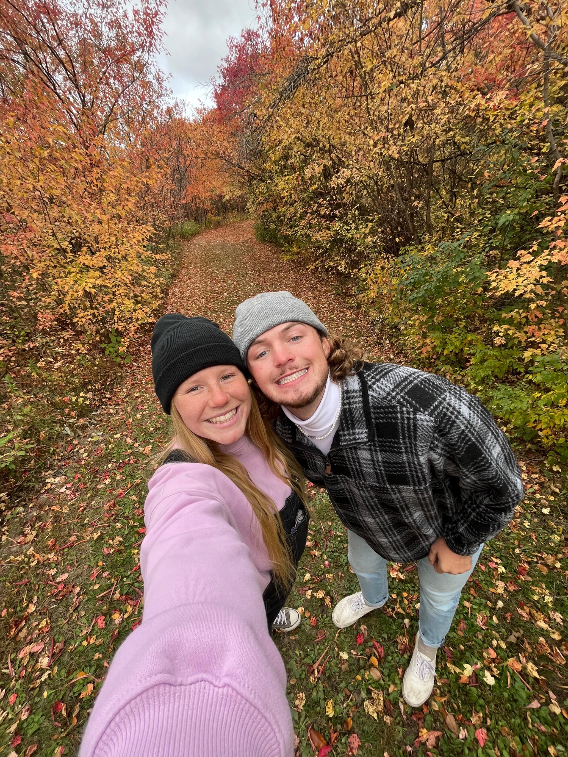 Teague and Brooke enjoying the fall colors in Afton, MN!