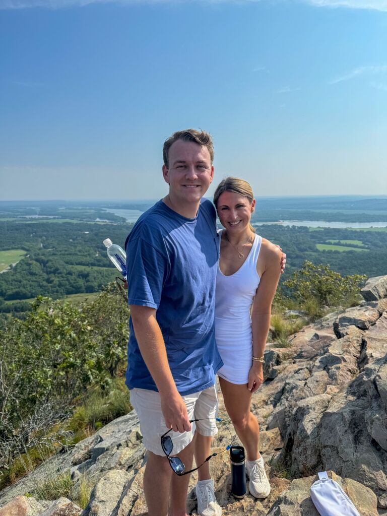 Hiked Pinnacle Mountain in Little Rock, AR after staying with Hennelly’s grandparents for the weekend 