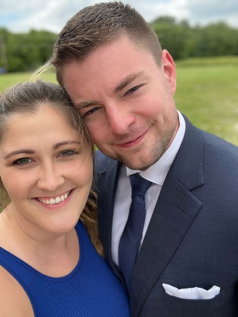 Our first "wedding!" Really, Allie's uncle and aunt renewed their vows, but we got to dress up! 