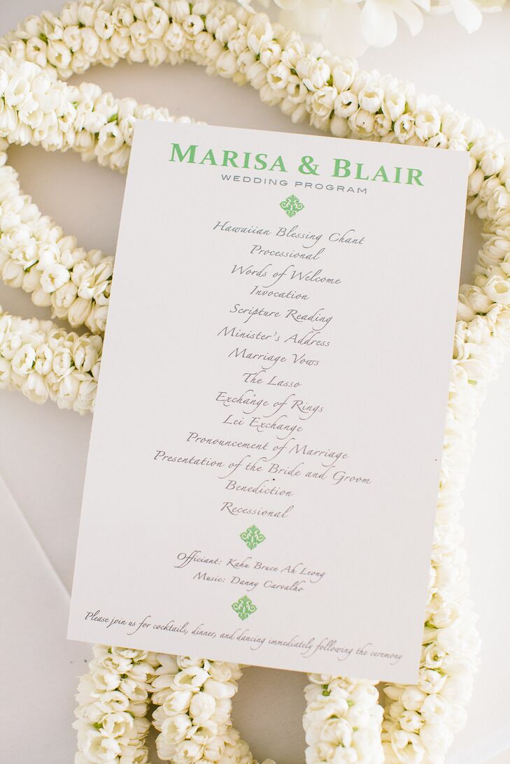 Simple Wedding Program Design