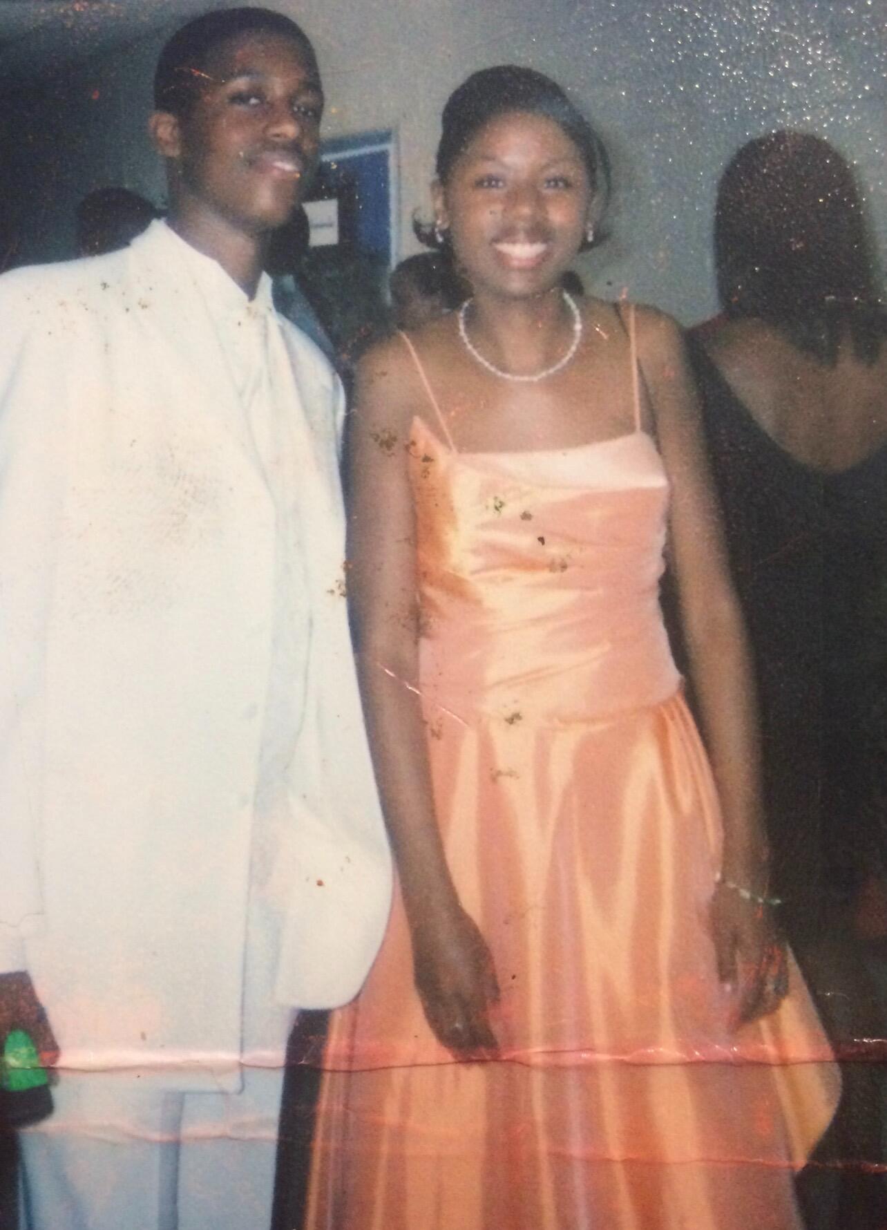 8th Grade Prom. We were arch enemies then; little did we know...