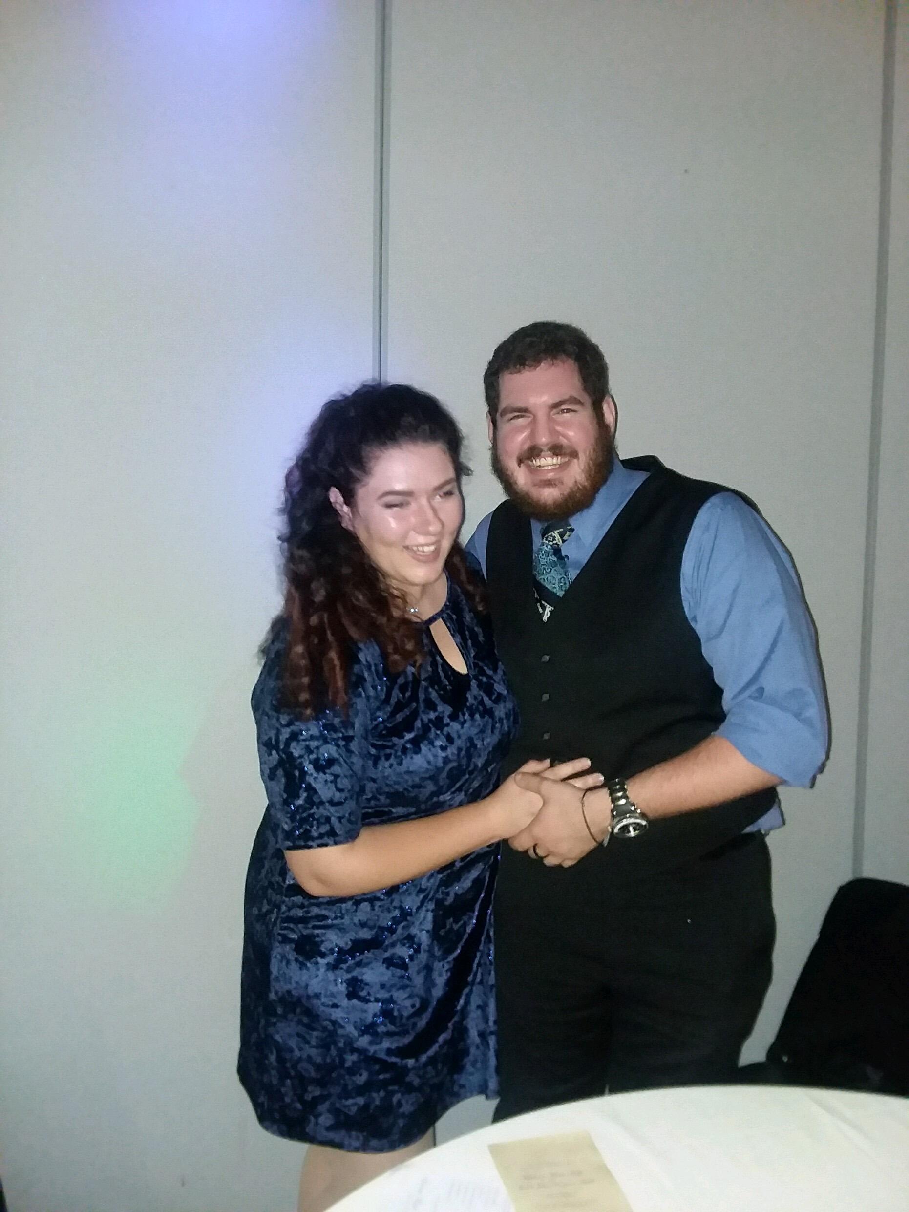 This was the first wedding we went to together! It was in Omaha, NE, and Kat got to meet part of A.J.'s family for the first time. Yeah, we know we're cute.